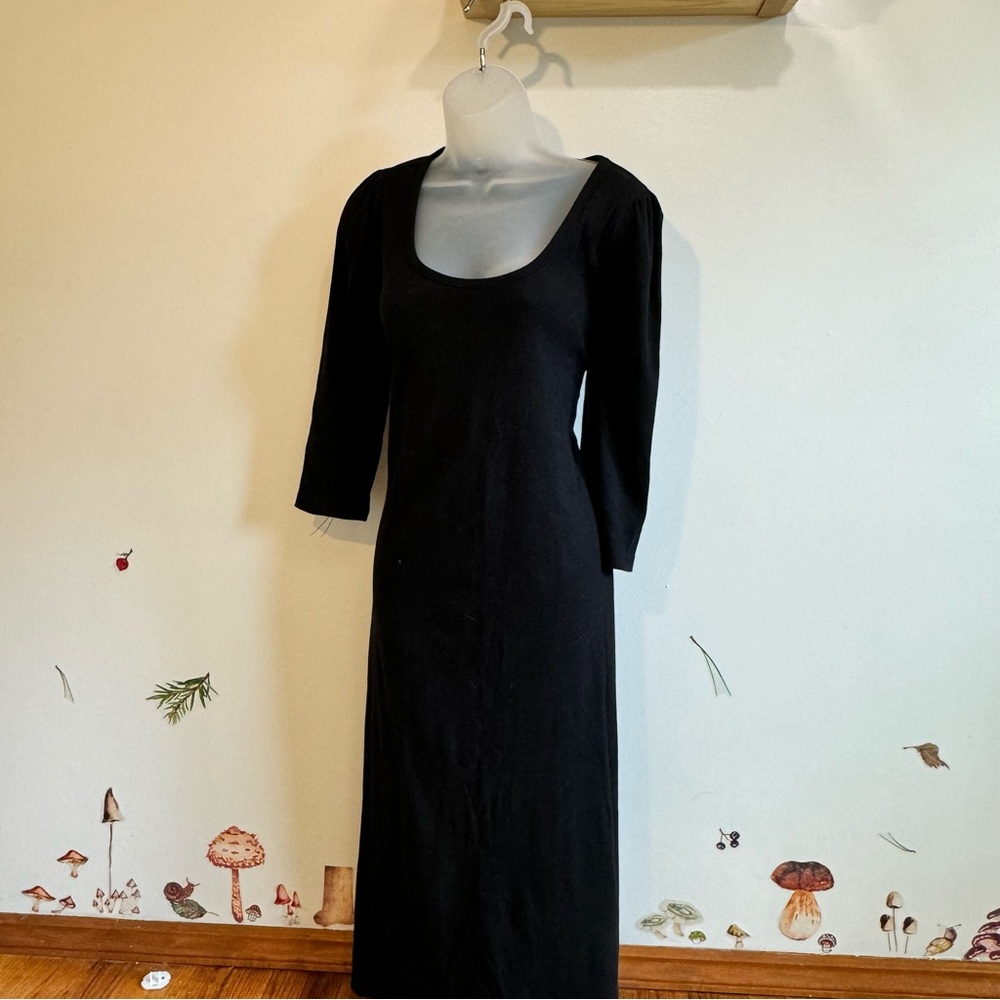 The nines hatch midi ribbed dress